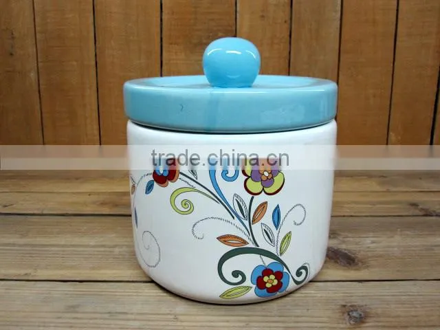 Wholesale Dream Flower Ceramic sugar bowl with creamer set