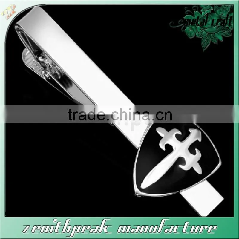 Enamel bus metal tie clip