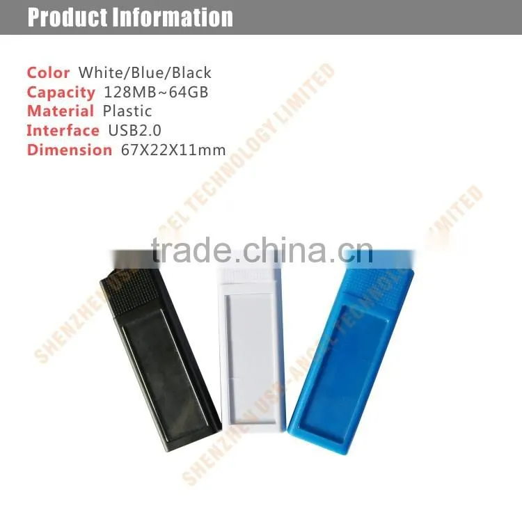 custom plastic usb flash drive 2gb sliding usb pen drive 2.0 interface usb cool design
