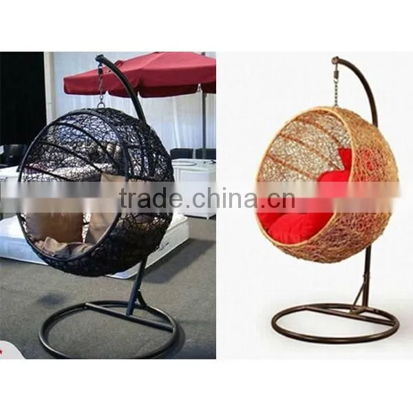 resin SGS hanging wicker basket chair