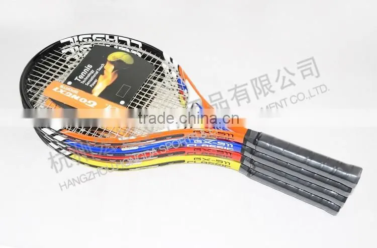 GX-511 blue good quality aluminium alloy tennis rackets with custom tennis racket grips/gifts trade
