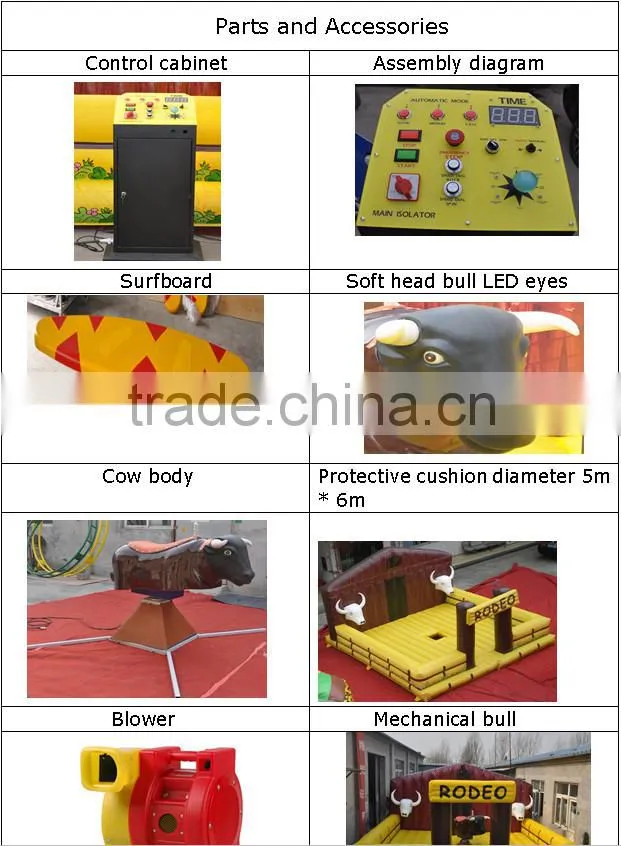 Inflatable Bull Riding Machine/Mechanical Rodeo Bull/Inflatable Rodeo Bull