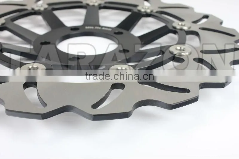 High performance wave floating brake disc rotors for Suzuki GSF Bandit 1200