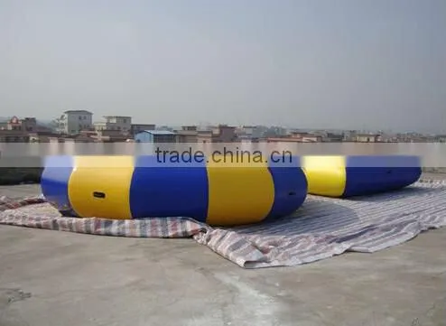 round Commercial grade on water games inflatable trampoline