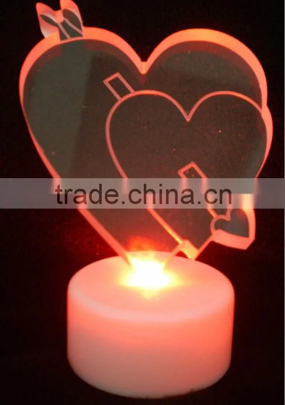 led gift night light rose flower shape,led table light,led christmas gift light