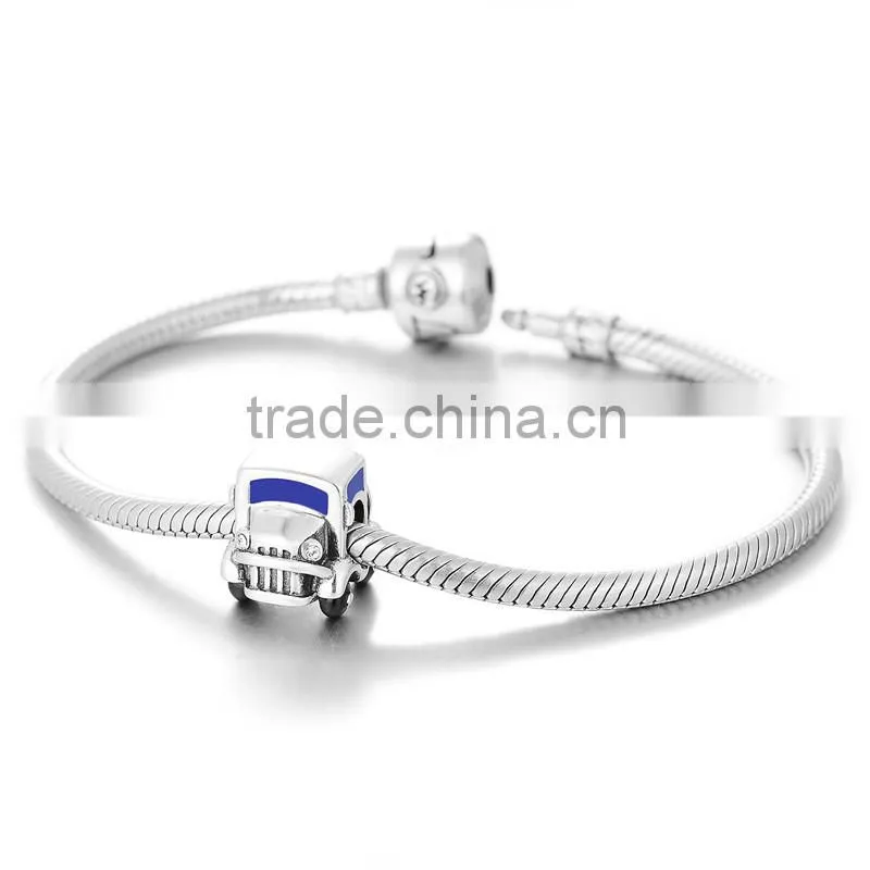 European Style Sterling Silver Charms Fashio Car Charms Fit Diy Bracelet
