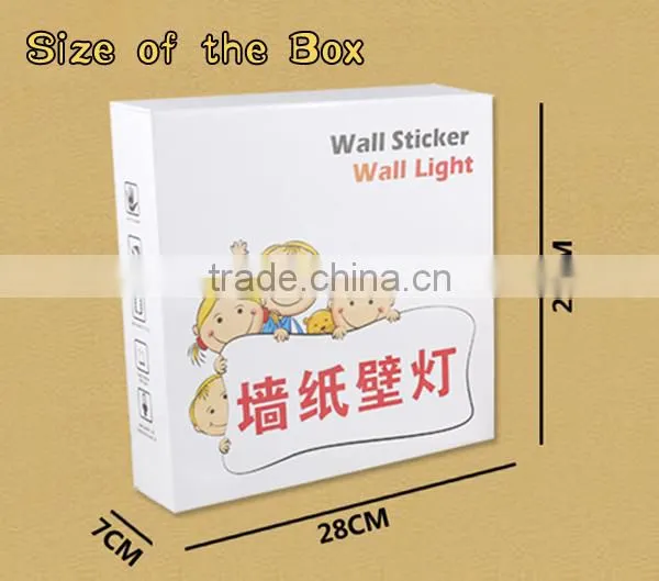 2014 Factory supply new fashion Wallpaper Light DIY 3D Pumpkin Shape Night Light