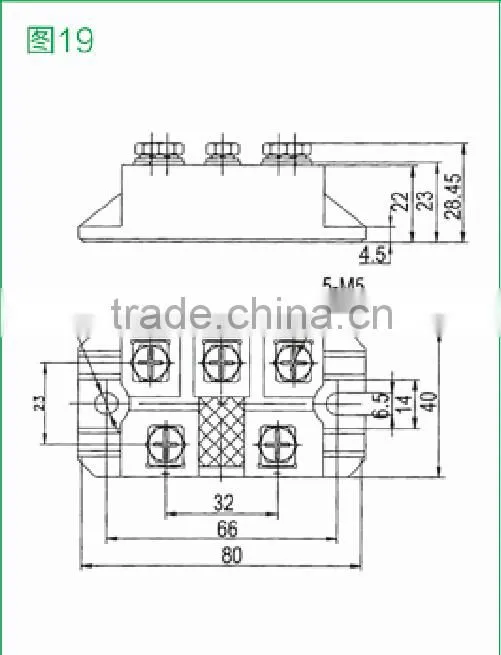 Three Phases Rectification Bridge Modules MDS75(600-1600V)