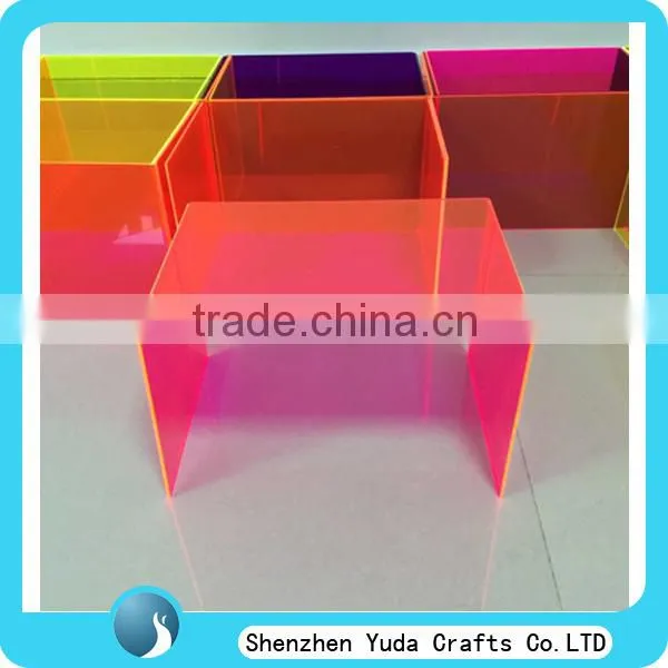 Disposable 3 steps black acrylic stair riser for jewelry, best selling lucite acrylic risers display