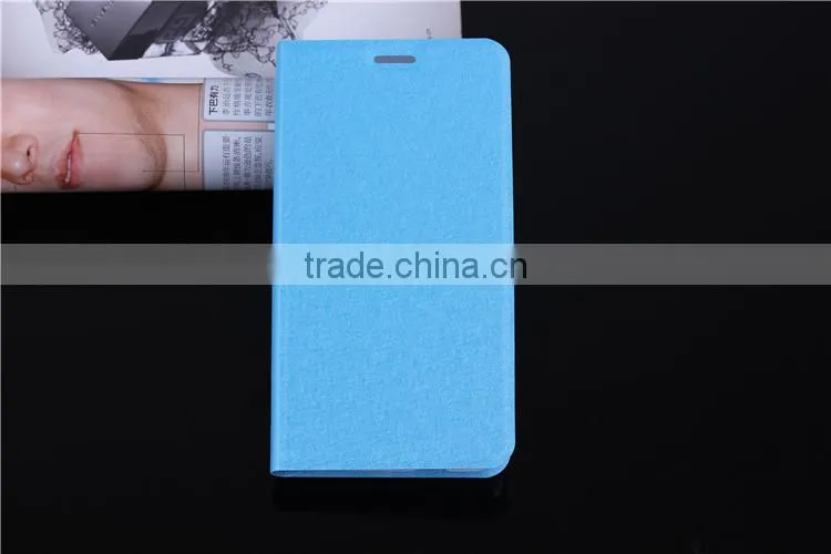 Ice Silk Pattern Wholesale Ultra Leather Flip Case for Coolpad Note , Mobile Phone Case for Coolpad8670 with Card Slot and Stand