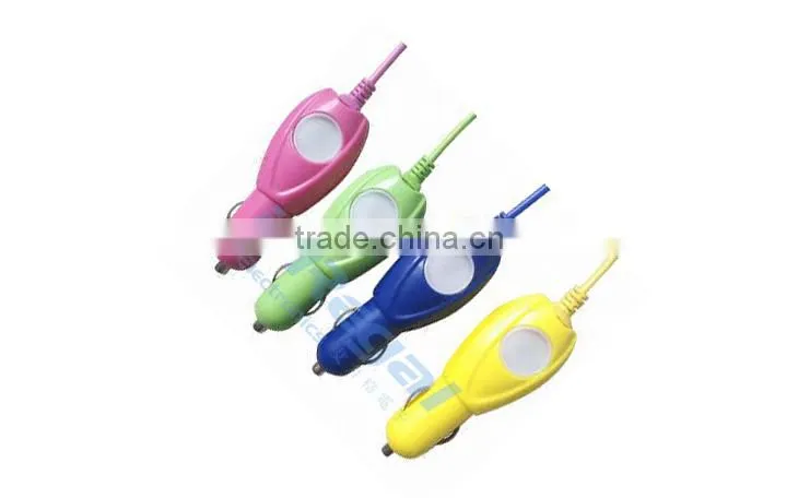 Factory direct sale micro usb Car Charger with Cable for iPhone iPad