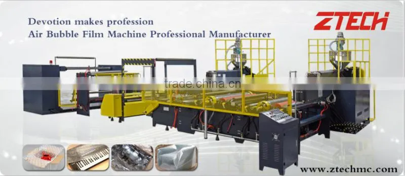 China famous new ztech design air bubble film making machine