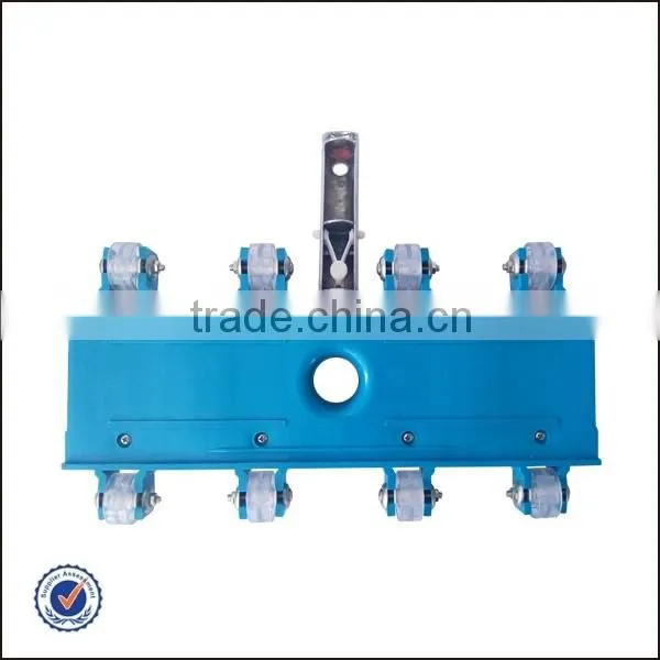 Flexible Weighted Pool Vacuum Head with Chrome Handle and Bearing Wheel
