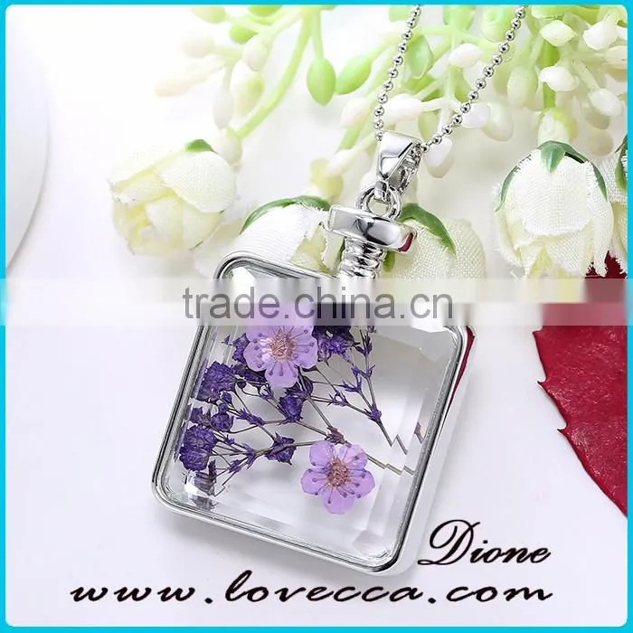 2016 New Arrival Nice Accessories Fashion Jewelry Real Dried Flower Jewelry Necklace