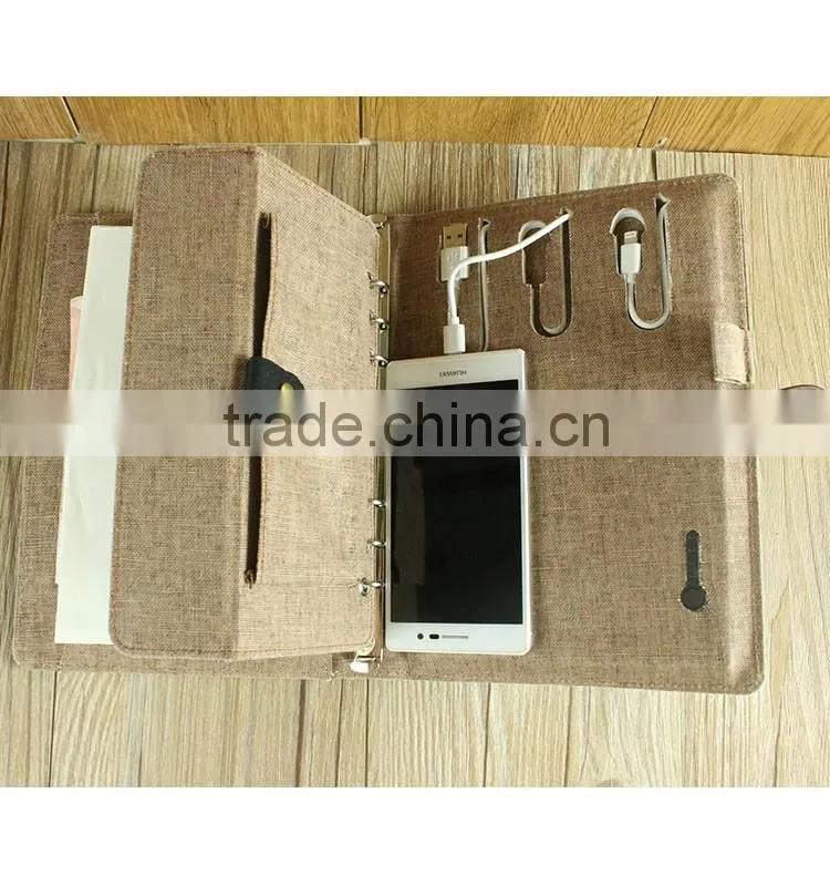 Plaro 2016 New gift notebook with mini pen holder notebook