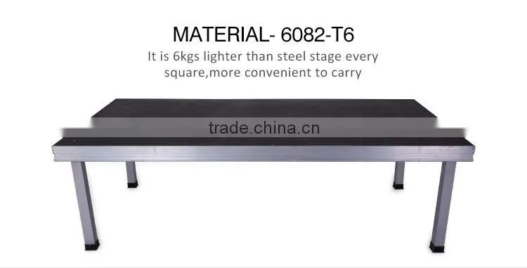 Used in various industries performances event truss stage,mobile stage
