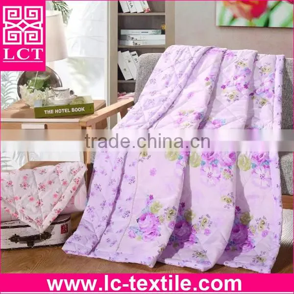 custom design reactive dye 100% AZO free microfiber polyester hotel quilt for promotion(LCTQ-0009)
