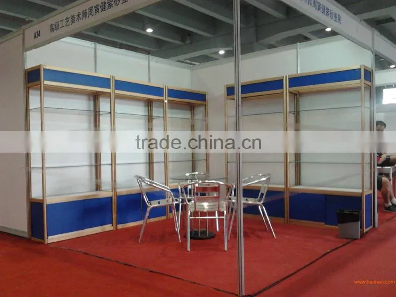 OEM aluminum showcase profile Plastic accesories and fittings.FACTORY OUTLET