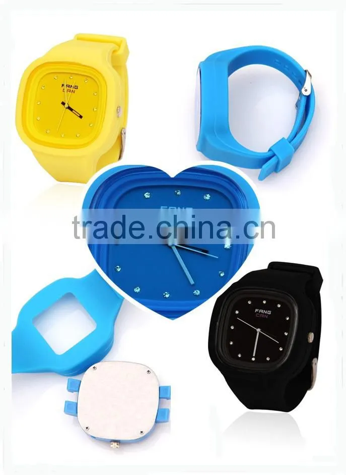 Fangcan Candy Color Inlay diamond watch
