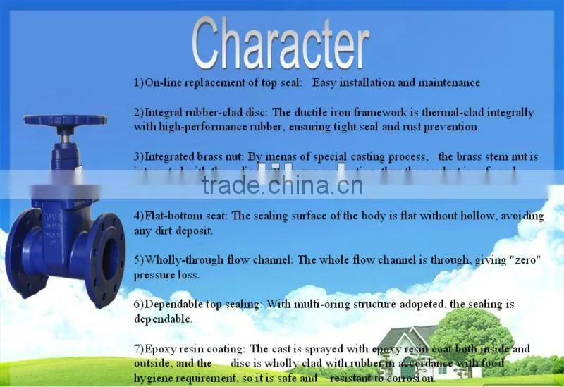 DN40-DN600 PN1.0/1.6MPa Fire Water Gate Valve