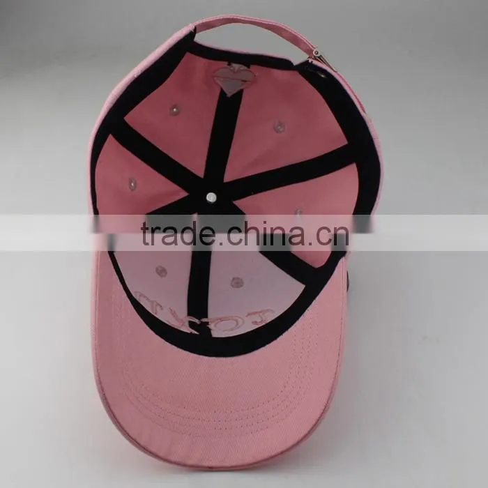 Fashion custom 100% cotton baseball hat cap