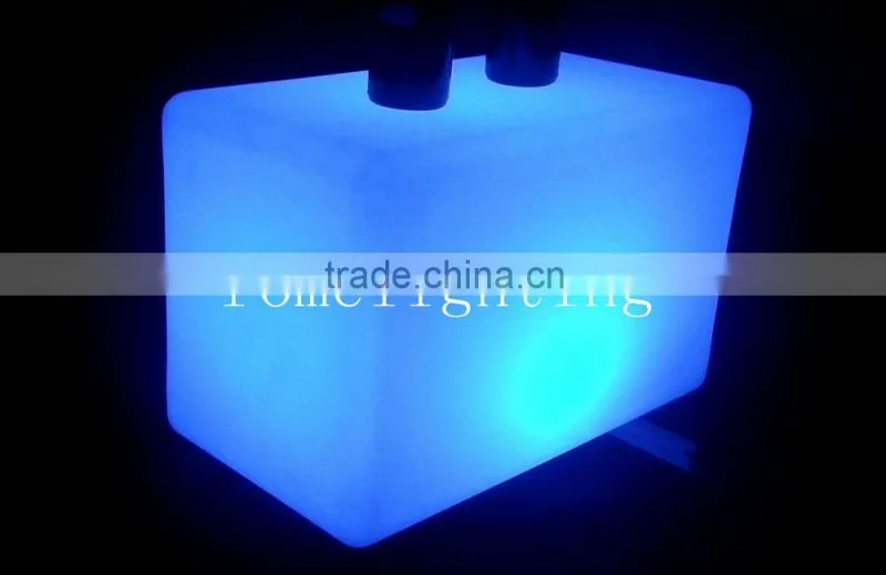 Plastic technology durable waterproof led long square stool