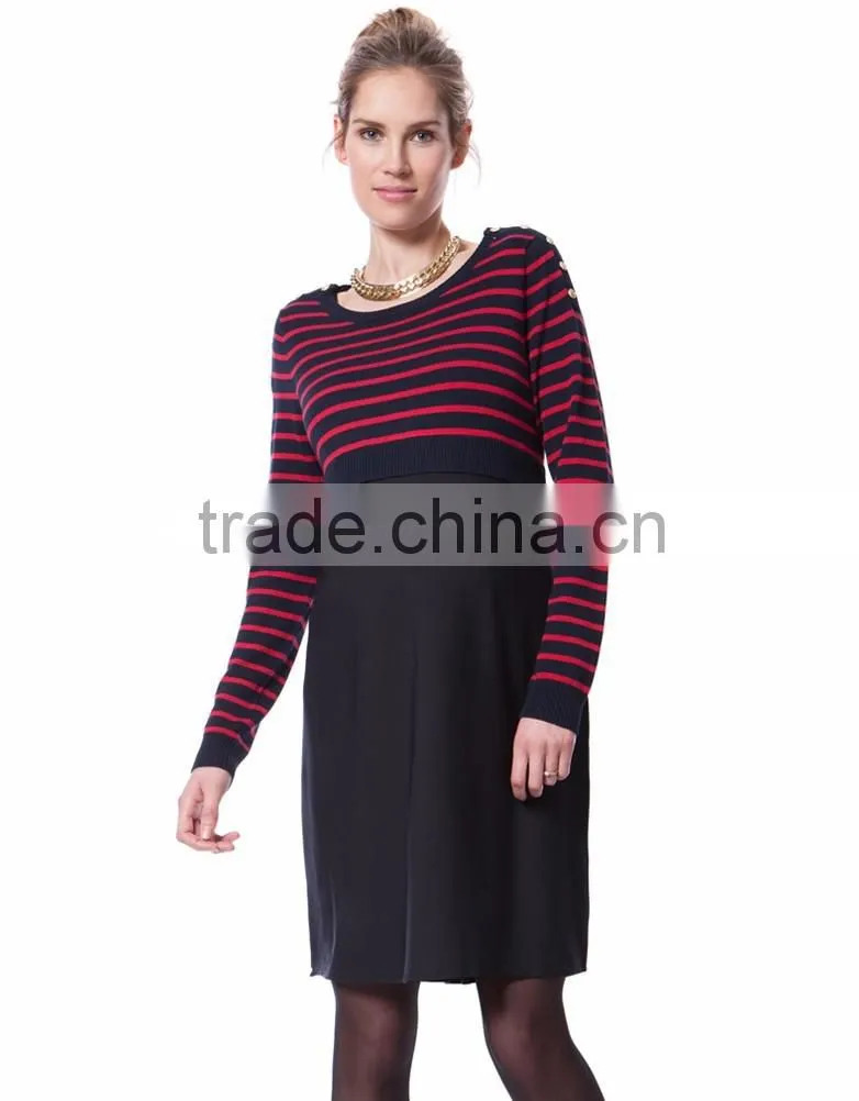 Outdoor maternity nursing clothes for breastfeeding with Long sleeves