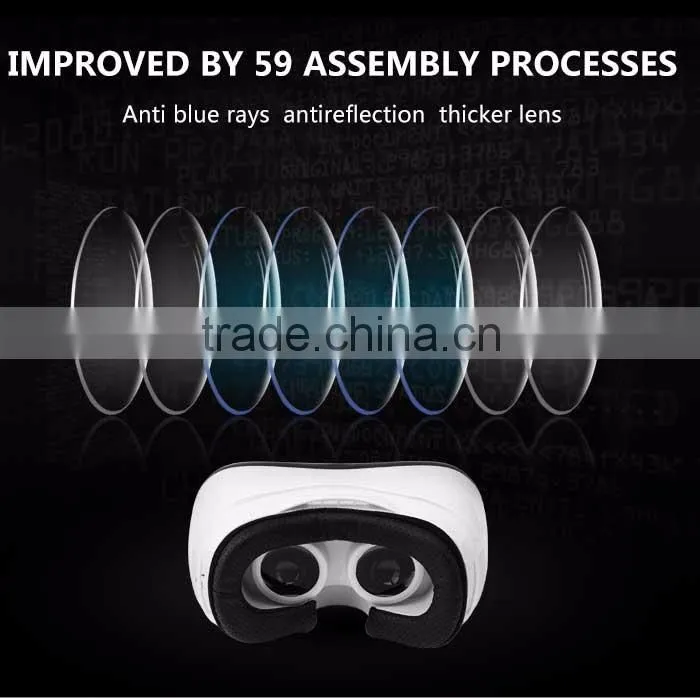 PMMA HD video All In One VR helmet for myopia under 600 degrees