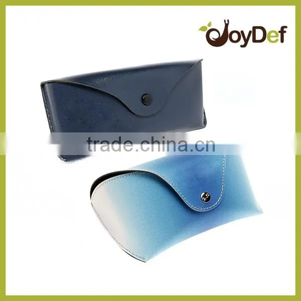 2016 fashionable custom logo PU leather personalized glasses case