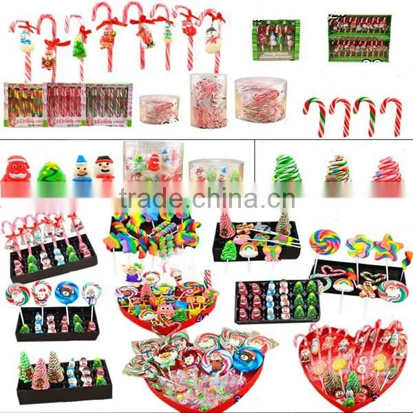 15g Rainbow Lollipop Peach Hard Candy