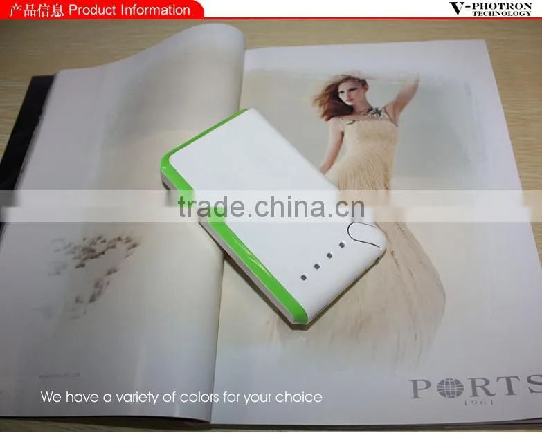 High quality extended fashion external new universal portable 13000mah power bank