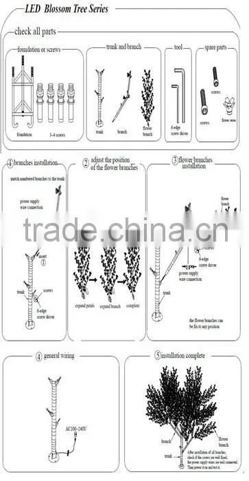 Holidays decoration light led tree light customized size felt decoration christmas tree color changing waterproof ip65