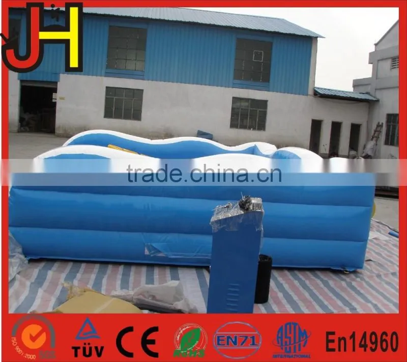 Just for fun inflatable surfboard/mechanical surfboard/mechanical surf simulator