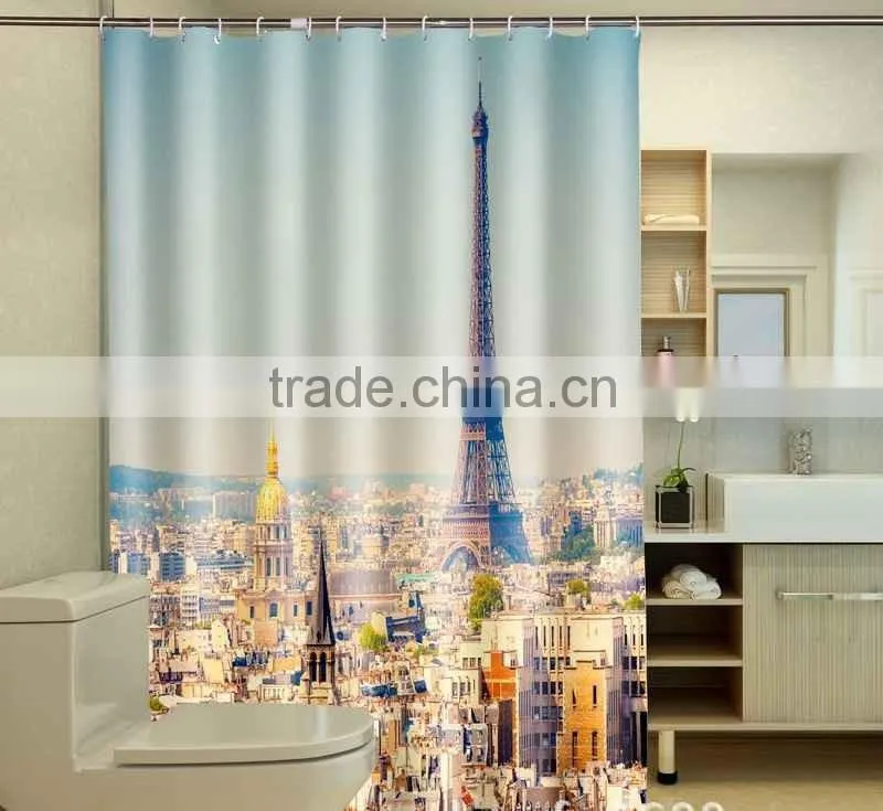 Photo Printed France Shower Curtain