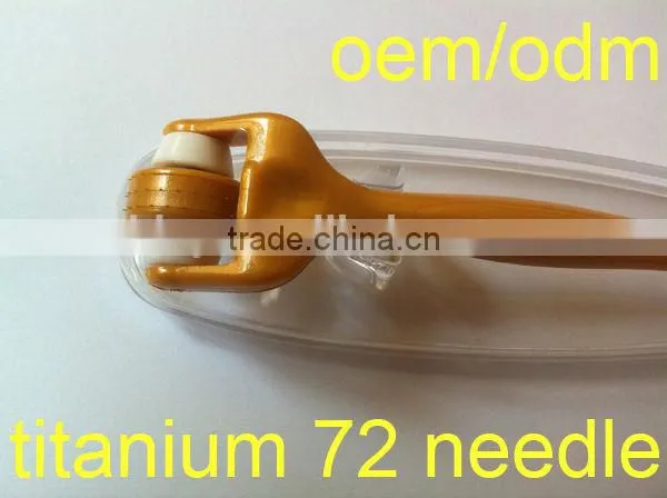 golden derma needle eye roller with 72 needles