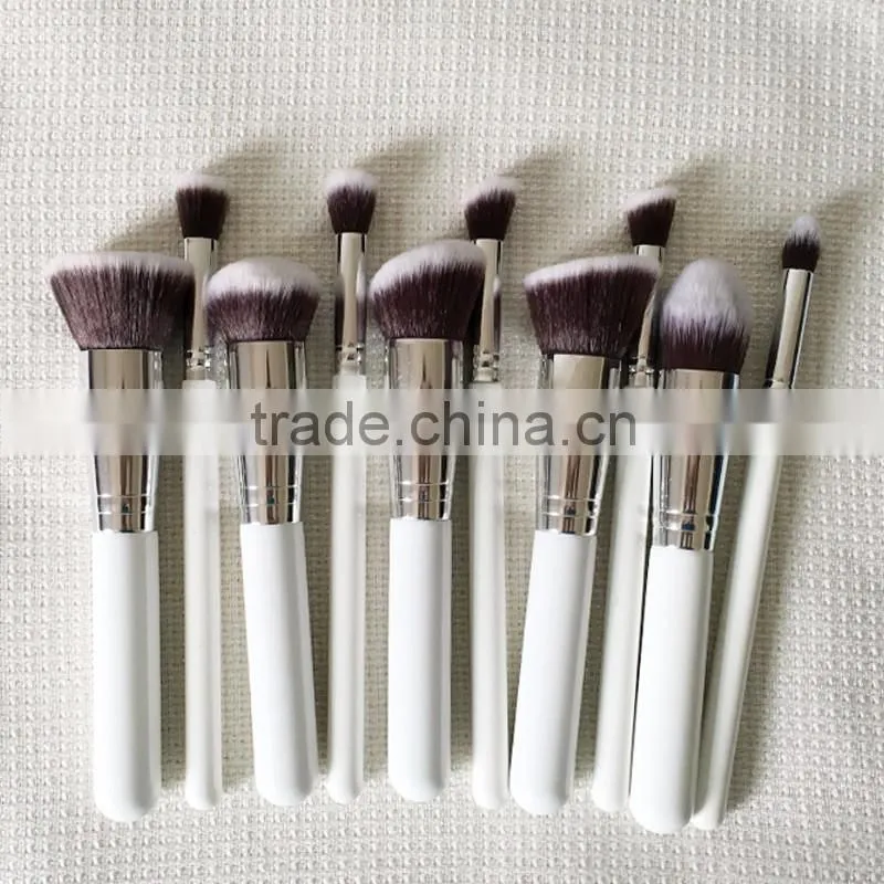 Hot sale top grade 10 pcs personalized makeup brushes