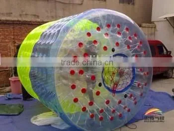 Air inflated ground/ water zorb ball for sale, giant zorb ball with lighting