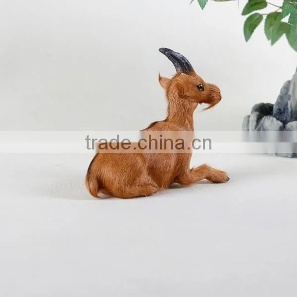 fake fur fabric animal goat toys s plastic figurines christmas