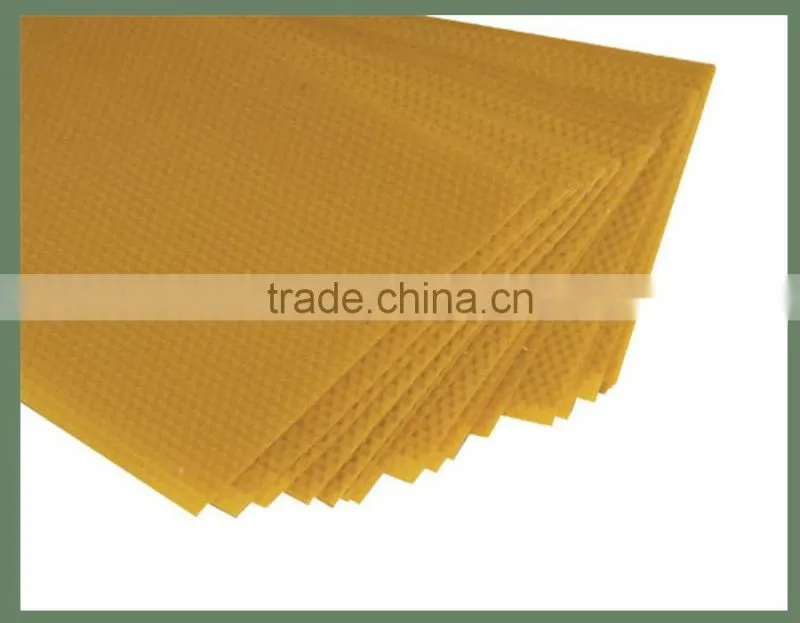 Top quality pure organic beeswax foundation sheet from China supplier