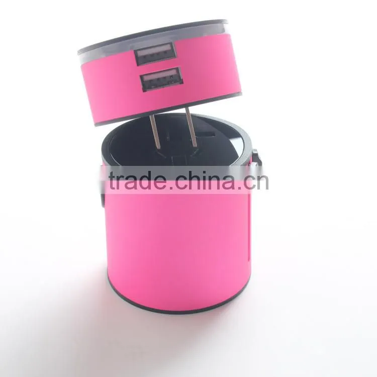 Dual USB Ports Travel Adapter With LED Indicator Light