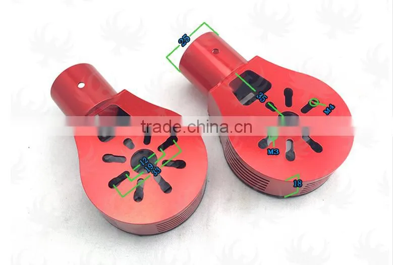 25mm CNC motor mount DIY model aircraft accessories multi-rotor 25mm CNC aluminum motor holder for Q6L KV330 Motor