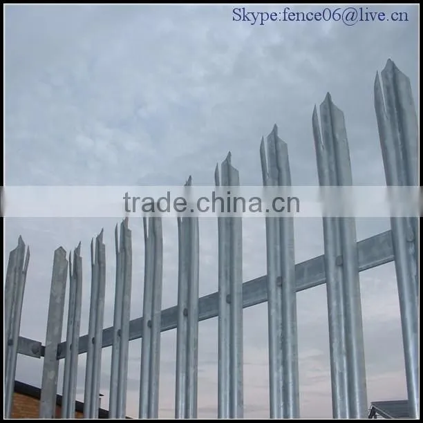 Professional Hot Dipped Galvanized Palisade Fence from China