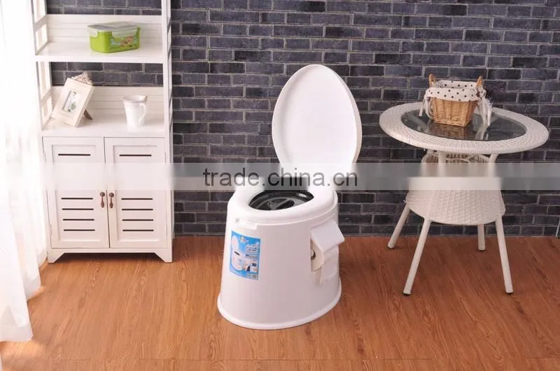 Plastic Movable Mobile Toilet for The Disable Elder Pragnent Women