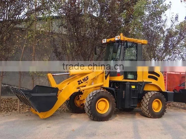 1.6T ZL16F CE Certified Europe Market wheel loader with forks