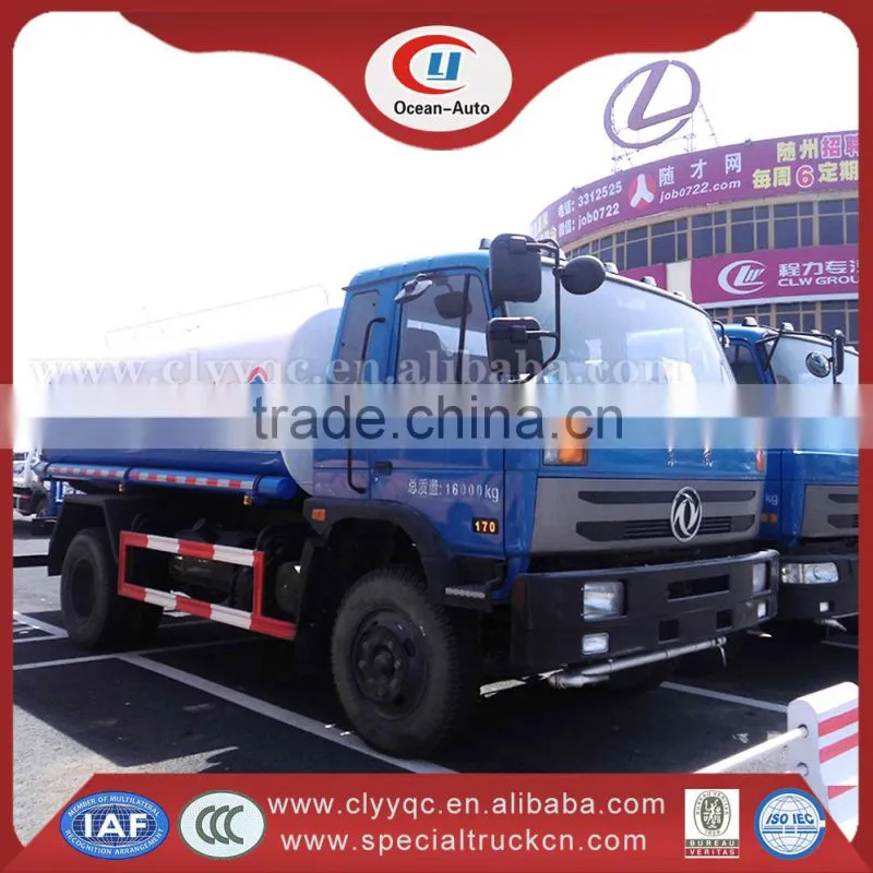 Dongfeng 4X2 water truck 10000 liter water tank truck