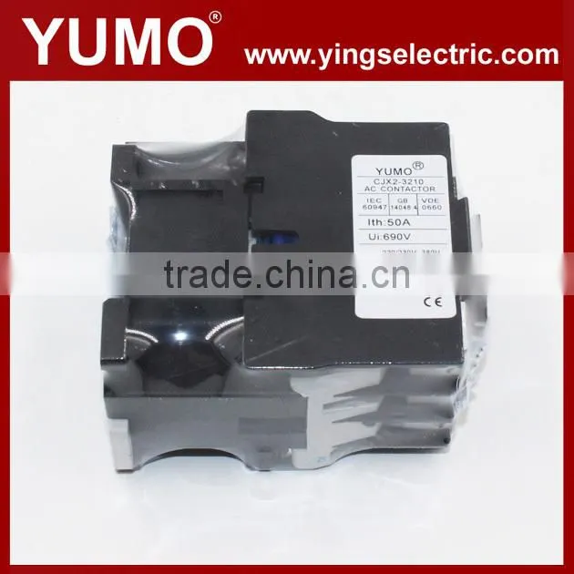 CE certificate CJX2 series 3P 24VDC 230V manufacturer silver alloy electrical contacts copper electric contactors and relays