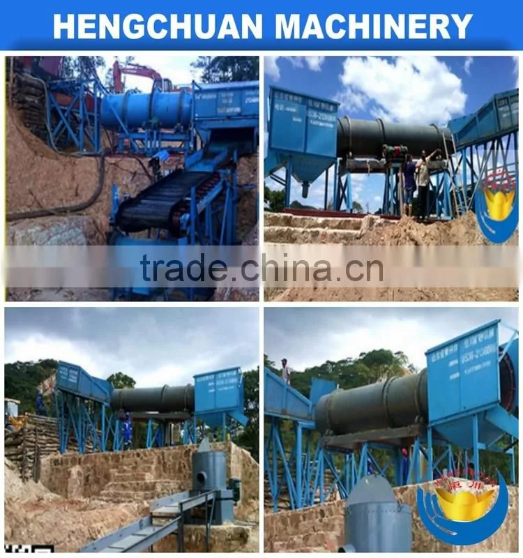 2017 New food grade alluvial gold washing machine drum with CE&ISO