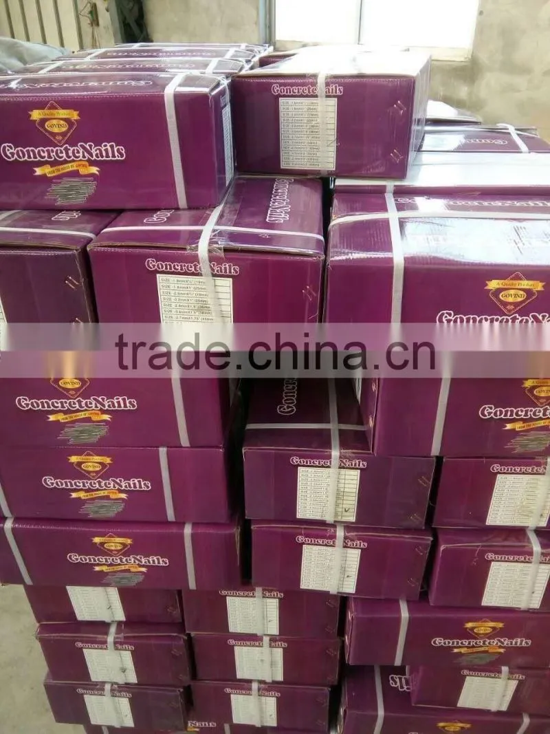 China Suppliers cheap price concrete nails /concrete steel nail for construction