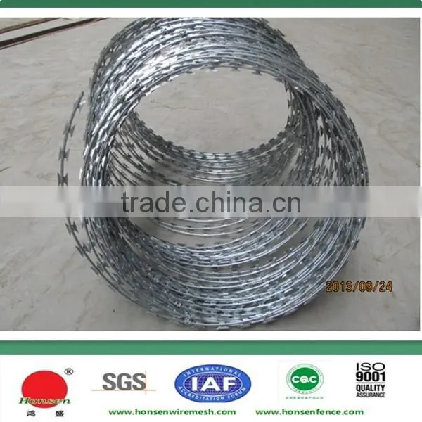 Good quality Concertina barb wire fence sale
