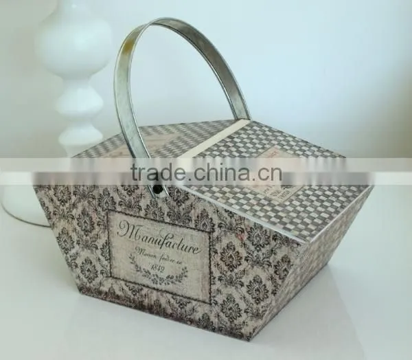 Chic Attractive Decorative Wooden Sewing Basket/Box